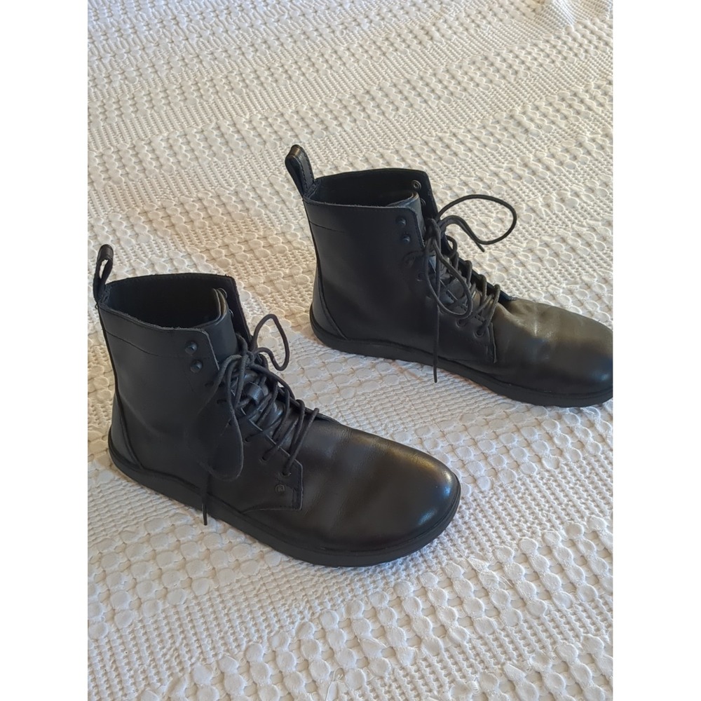 Xero Shoes Breckenridge Leather Ankle Boots Size 9.5 Black Zero Drop Minimalist